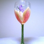Handpainted Glass - Wine Glass